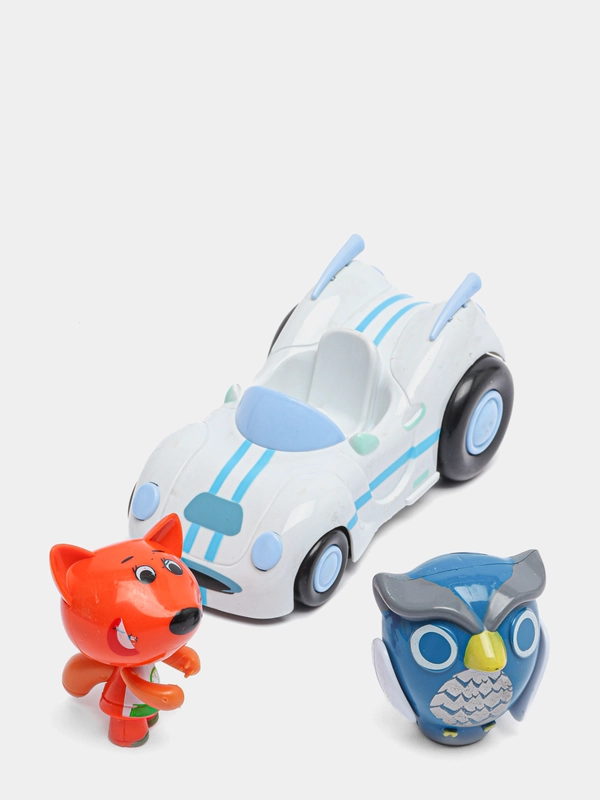 Набор игровой "Мишки": лисичка, сова, машинка, 3+