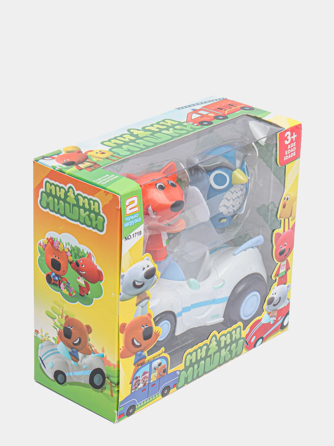 Набор игровой "Мишки": лисичка, сова, машинка, 3+
