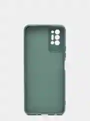 Тёмно-зелёный чехол с защитой камеры и бархатом внутри TECNO POVA 2