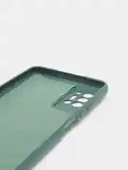 Тёмно-зелёный чехол с защитой камеры и бархатом внутри TECNO POVA 2