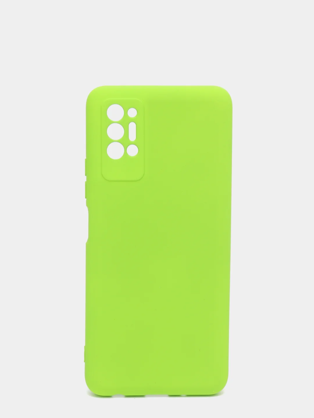 Салатовый чехол с защитой камеры и бархатом внутри TECNO POVA 2
