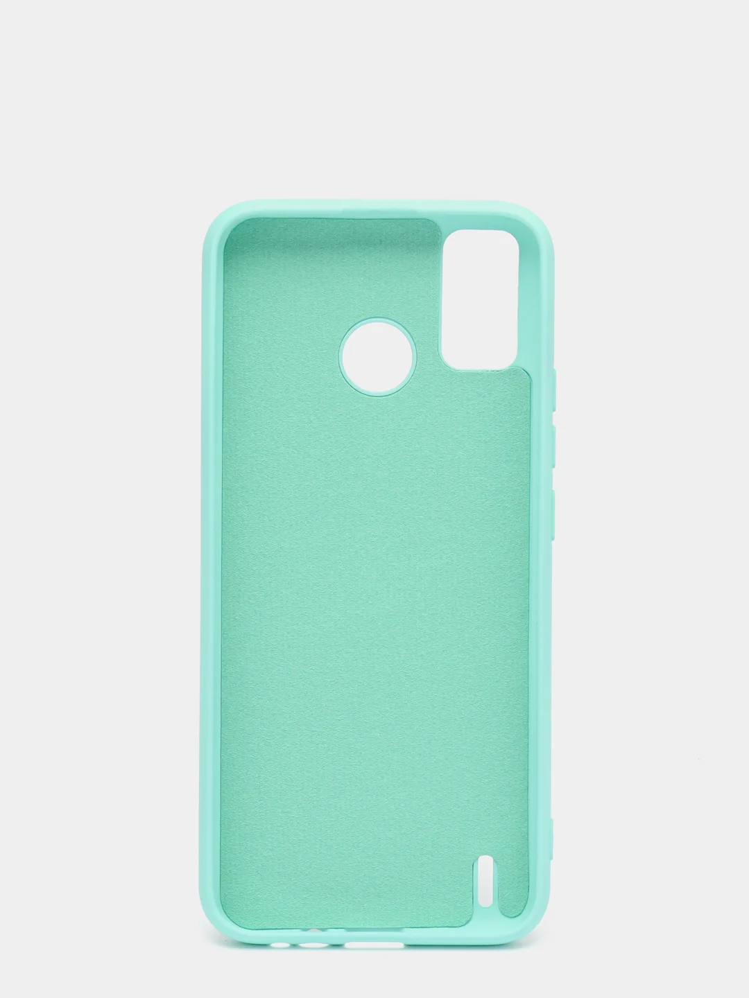 Бирюзовый чехол с бархатом внутри TECNO Spark 6 GO