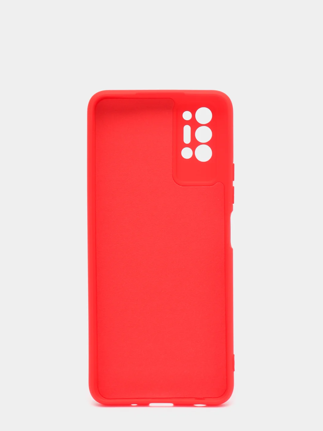 Красный чехол с защитой камеры и бархатом внутри TECNO POVA 2