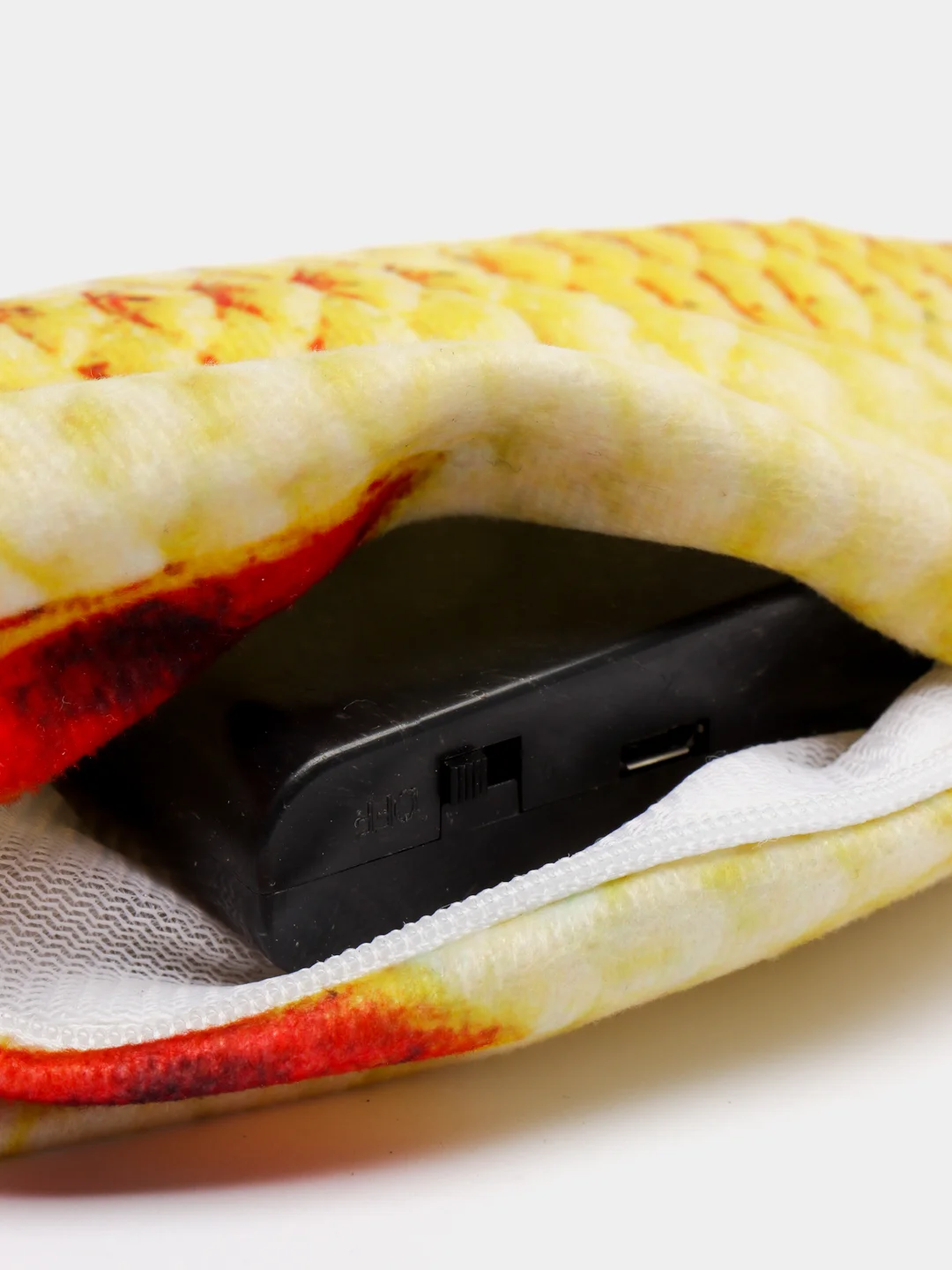 Желтый интерактивная игрушка рыба для кошек с зарядкой USB.  Дразнилка