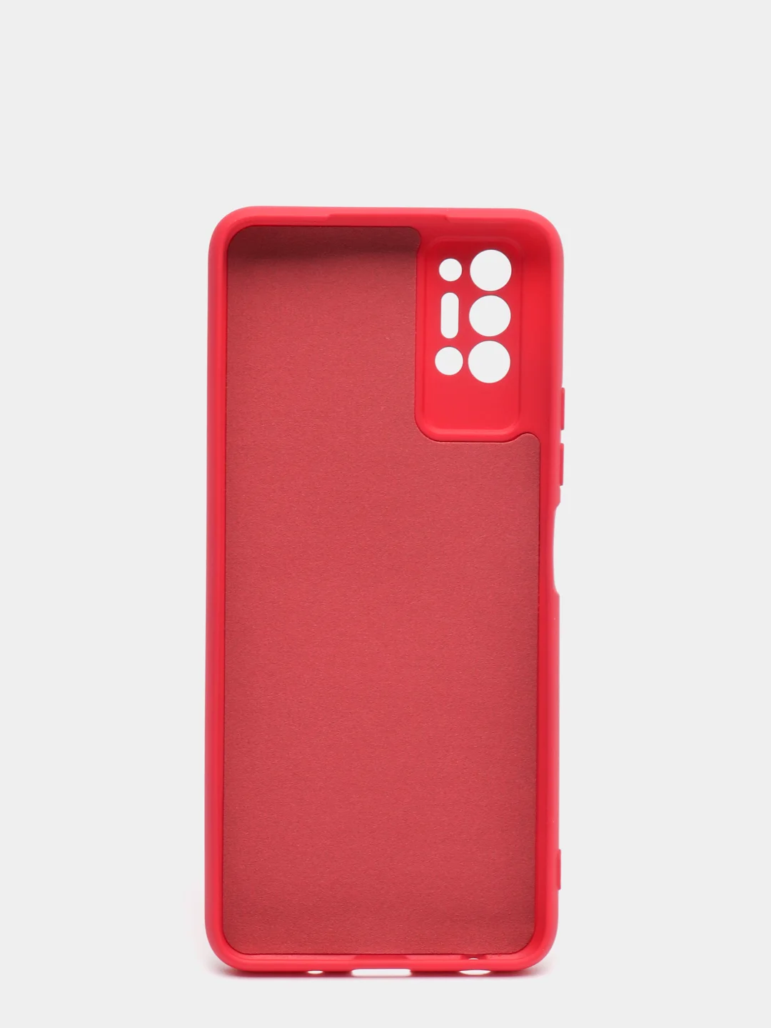 Бордовый чехол с защитой камеры и бархатом внутри TECNO POVA 2
