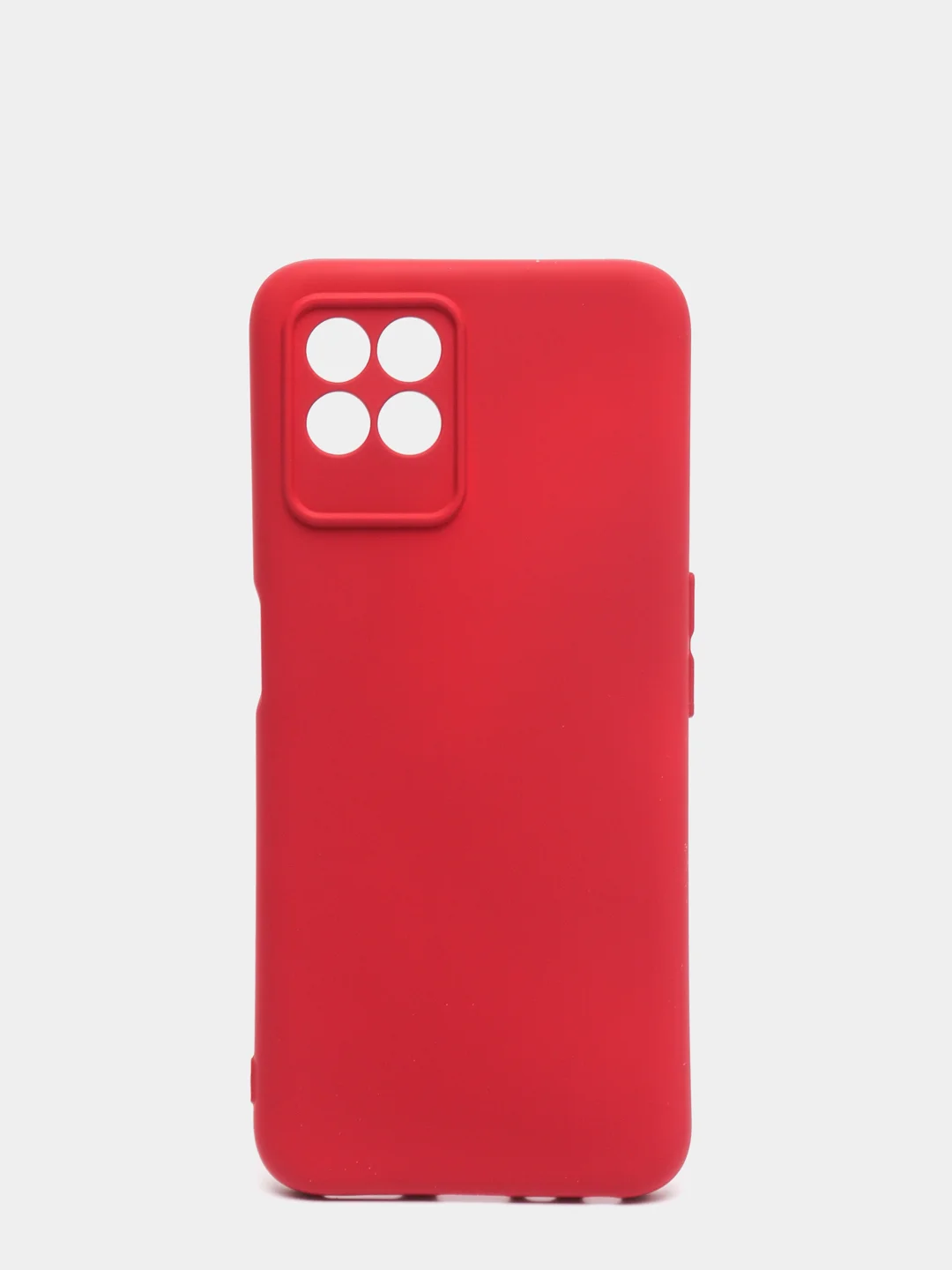 Бордовый чехол с защитой камеры и бархатом внутри Realme 8i