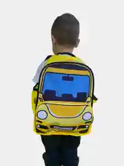 Желтый детский рюкзак "Машинки", 4 цвета