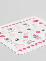 Горчичный наклейки для дизайна ногтей, водные