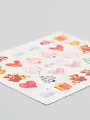 Индиго наклейки для дизайна ногтей, водные