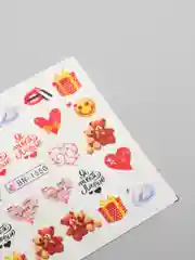 Индиго наклейки для дизайна ногтей, водные