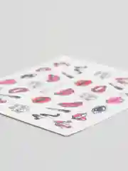 Бронзовый наклейки для дизайна ногтей, водные