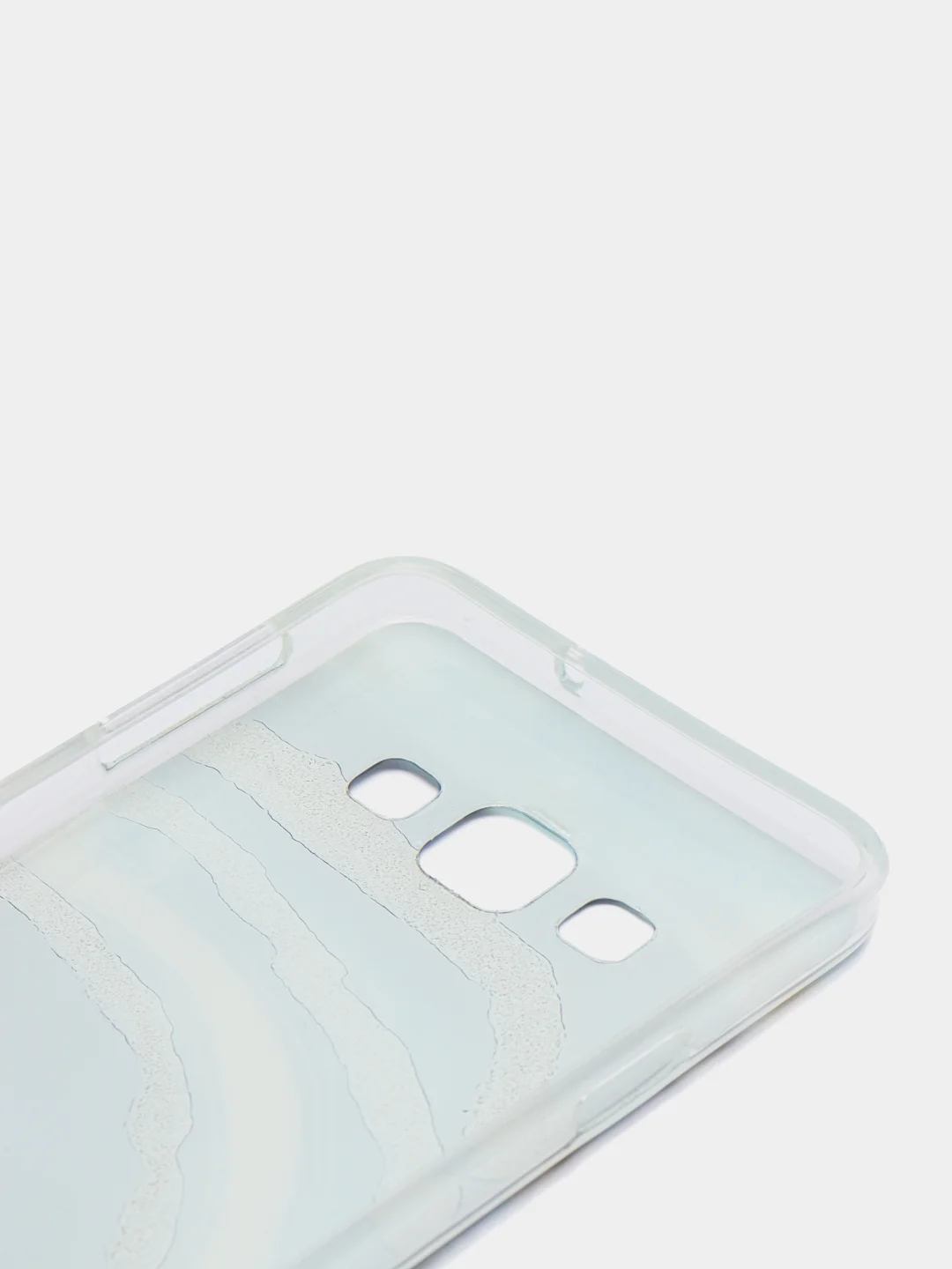 Синий чехол Samsung Galaxy A3 2015 / SM-A300F, Галакси А3 2015 силиконовый с мраморным рисунком