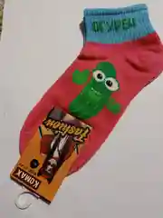 Розовый носки с фруктами и овощами
