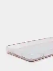 Красный чехол Samsung Galaxy A02 силиконовый переливающийся жидкий с блестками и защитой камеры