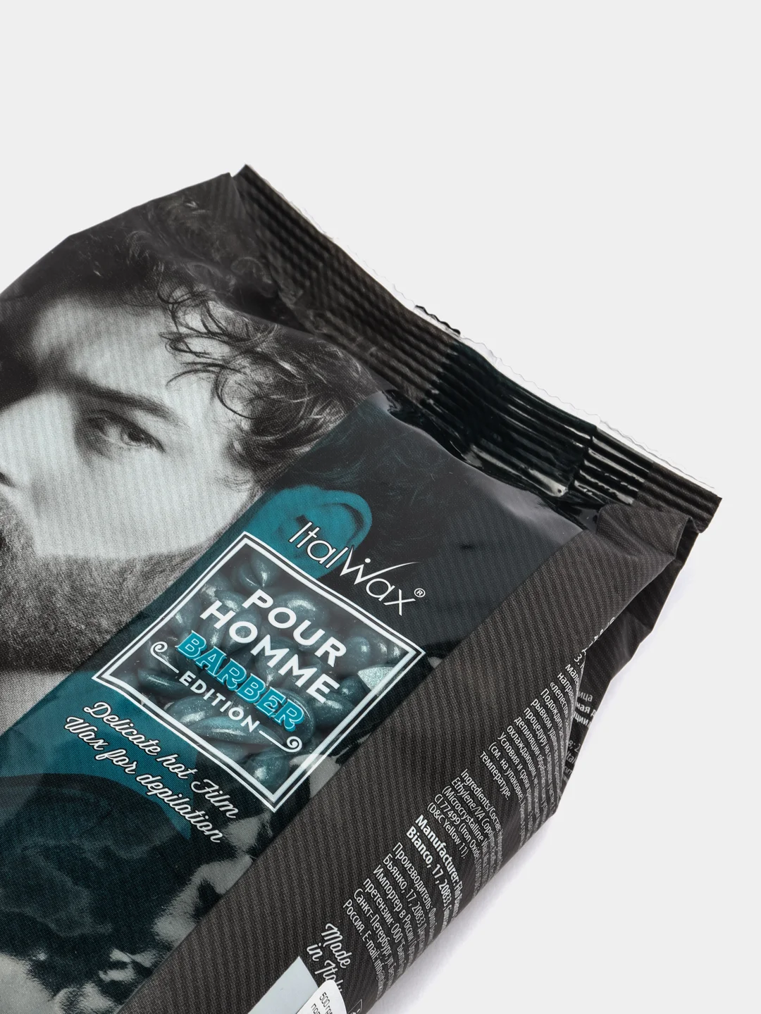Полимерный воск для депиляции Italwax Pour Homme Barber, 500 г