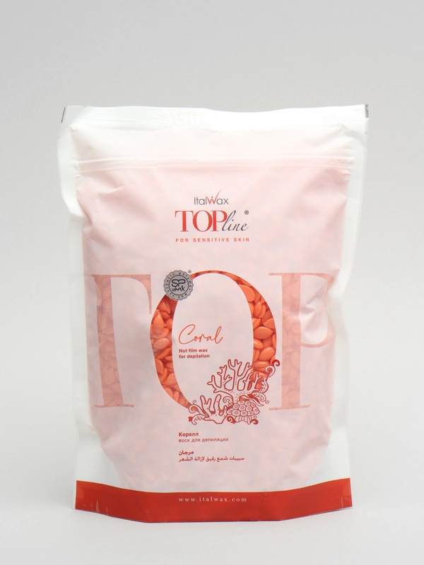 Полимерный воск для депиляции Italwax Top Line Coral, 750 грамм