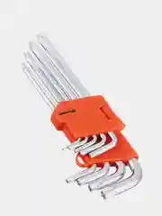 Набор ключей TORX-профиль 9 предметов, 75 х 3 мм - 170 х 9 мм
