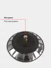 Серебряный сетка-фильтр для раковины, нержавеющая сталь, 76 мм