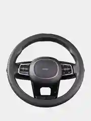 Оплетка на руль (чехол на руль) SKYWAY Modern-5 M Черная экокожа S01102052