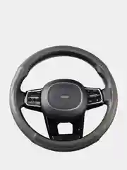 Оплетка на руль (чехол на руль) SKYWAY Modern-7 M Серая экокожа S01102156