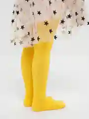 Желтый колготки школьные для девочки