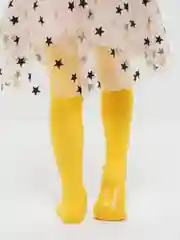 Желтый колготки школьные для девочки