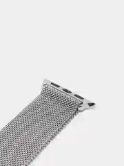 Серебряный ремешок для Apple Watch, "Миланская петля"