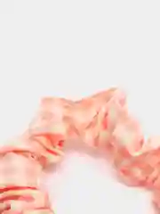 Коралловый меланж резинка для волос, в клетку