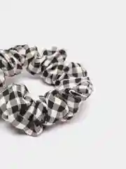 Черный резинка для волос, в клетку