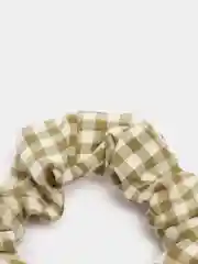 Хаки резинка для волос, в клетку