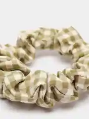 Хаки резинка для волос, в клетку