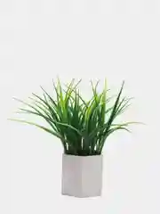 Белый цветы искусственные в горшке