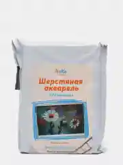 Набор для валяния, рисование шерстью, шерстяная акварель "Ромашки" 10*15 см. ЛеКо