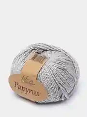 Серый пряжа Fibra Natura Papyrus 78% Хлопок  22% Шелк 50г 120м 1 шт