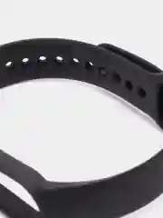 Черный ремешок для Xiaomi Mi Band 5 / 6 / 7 (Сяоми ми банд) силиконовый фитнес браслет