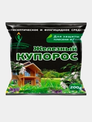 Железный купорос (сульфат железа) 200г.средство для защиты растений от болезней, удобрение