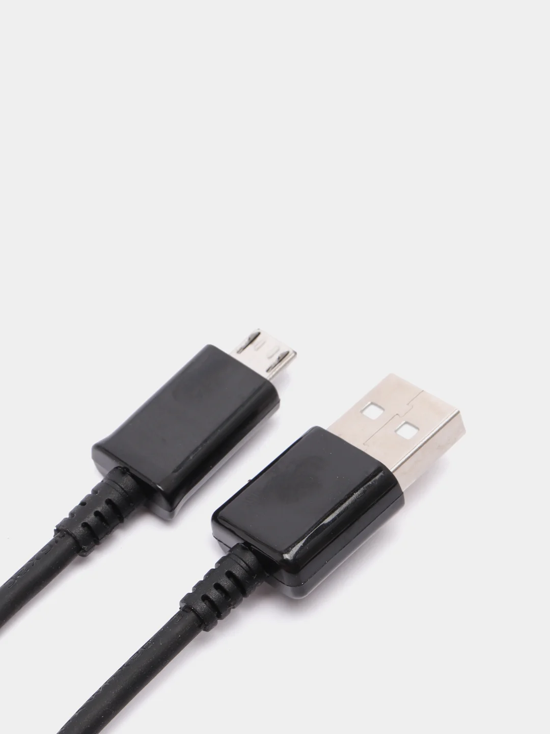Черный usb Кабель для Android Samsung, Honor, Xiaomi MicroUSB 1 метр 2.4A