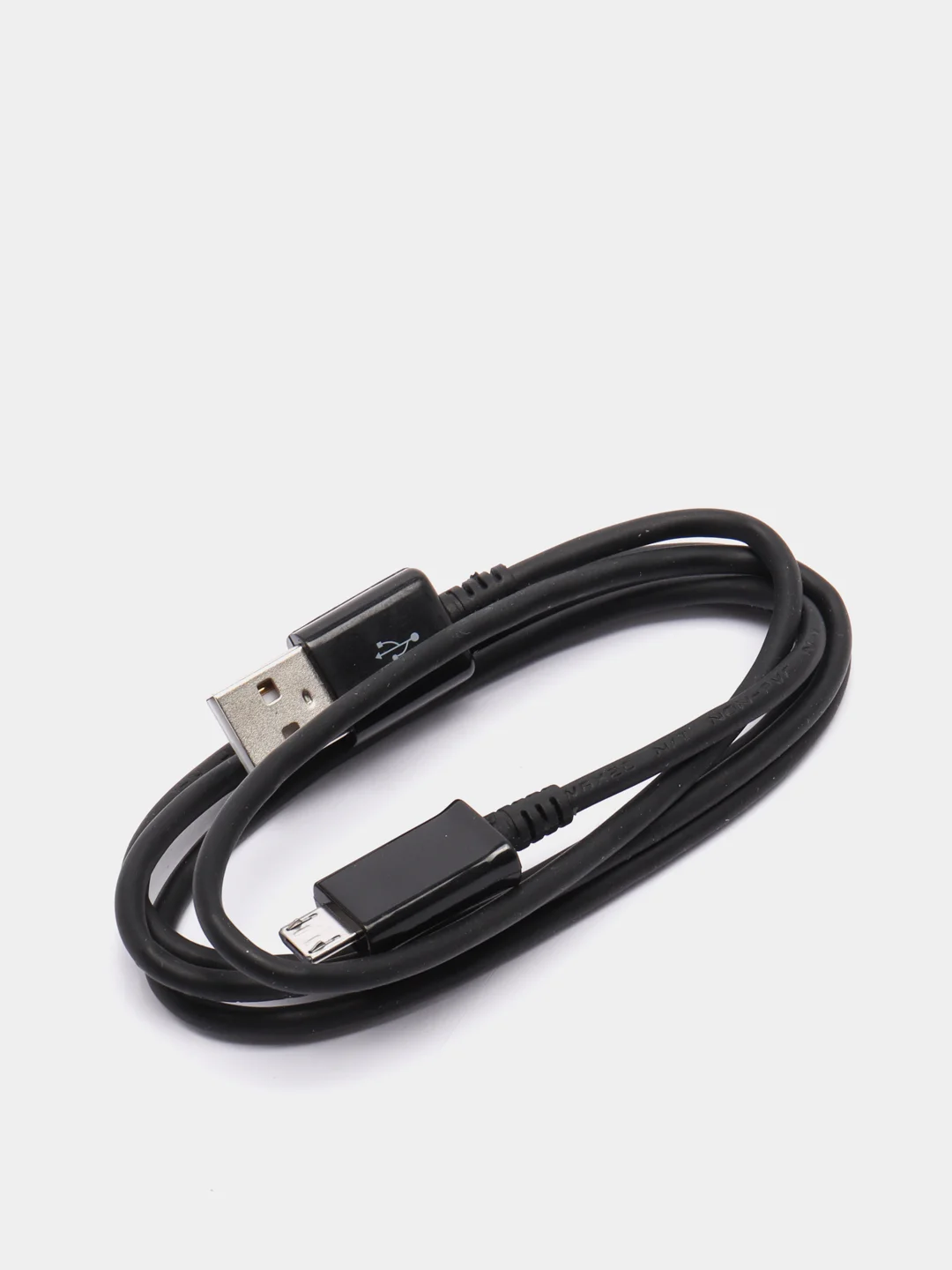 Черный usb Кабель для Android Samsung, Honor, Xiaomi MicroUSB 1 метр 2.4A