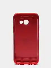 Алый чехол и стекло для Samsung A3 17, пластиковый, матовый