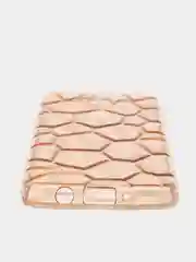 Золотой чехол-накладка для Samsung (Самсунг) А3 2015 (А300F), соты