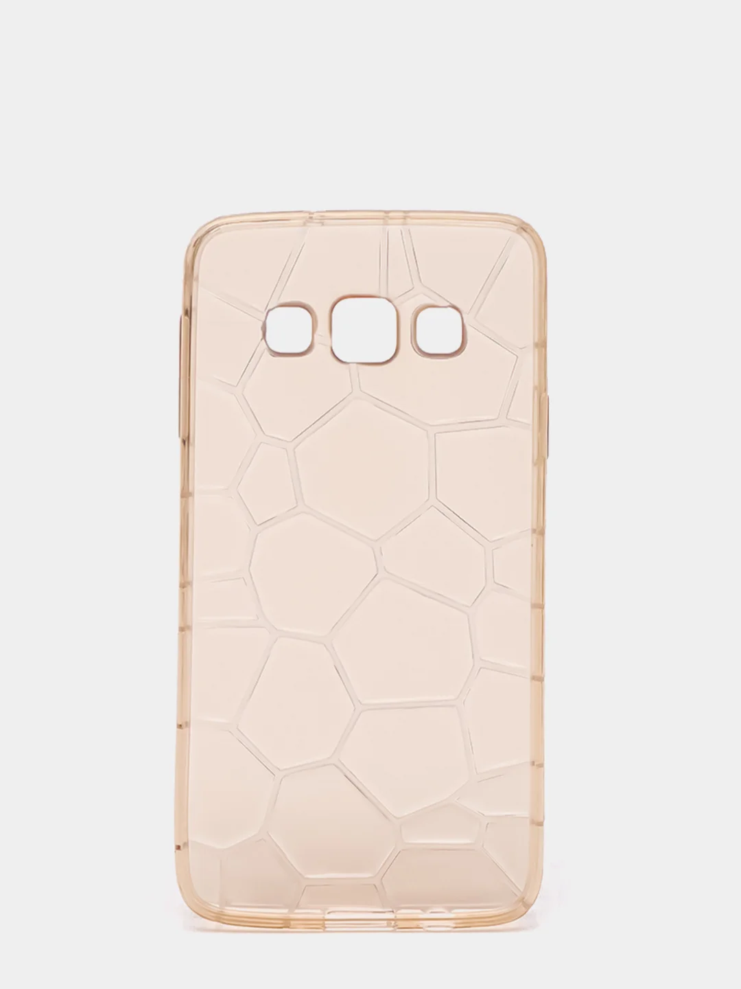 Золотой чехол-накладка для Samsung (Самсунг) А3 2015 (А300F), соты