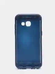 Темно-синий чехол и стекло для Samsung A3 17, пластиковый, матовый