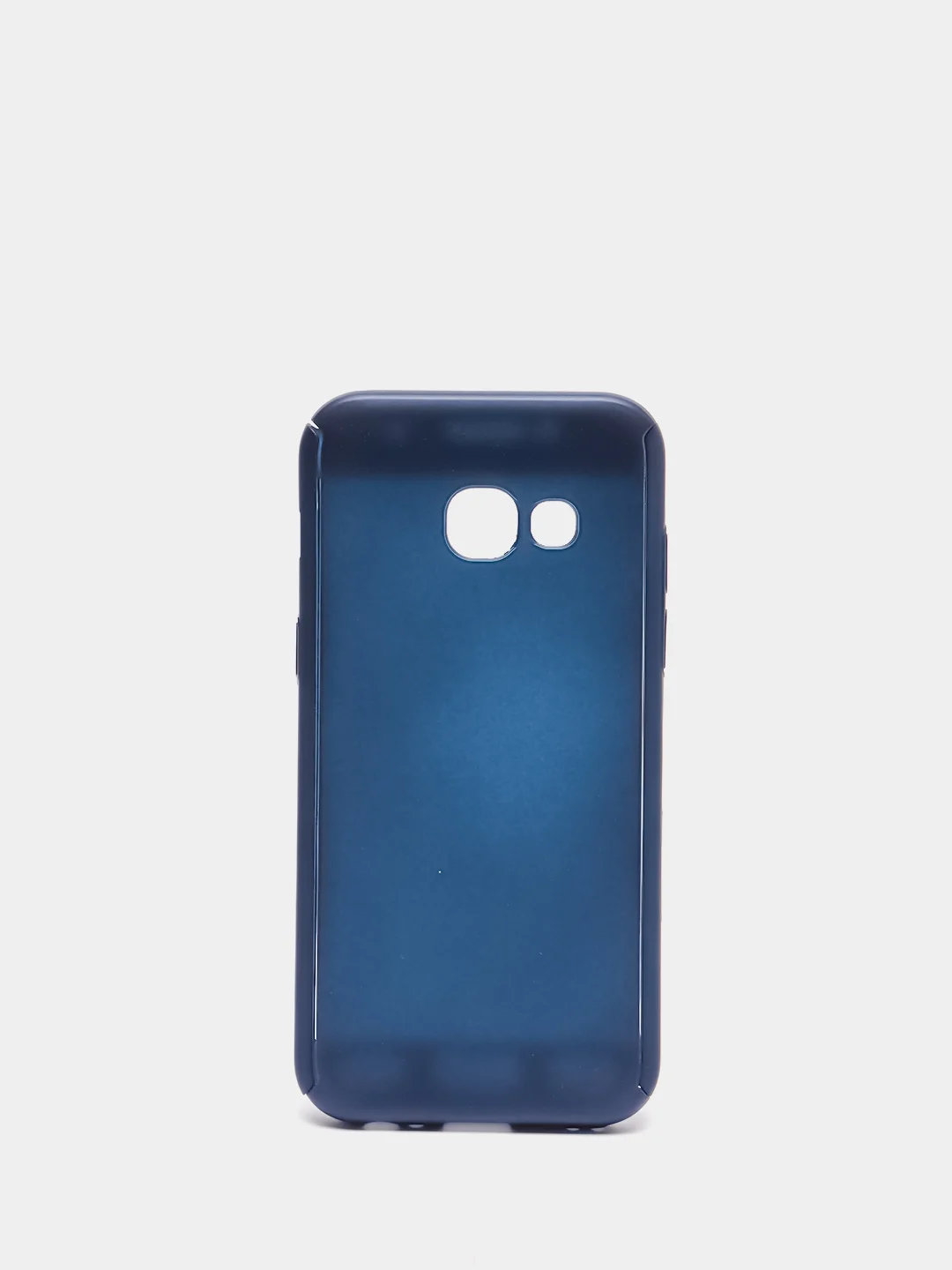 Темно-синий чехол и стекло для Samsung A3 17, пластиковый, матовый