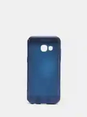 Темно-синий чехол и стекло для Samsung A3 17, пластиковый, матовый