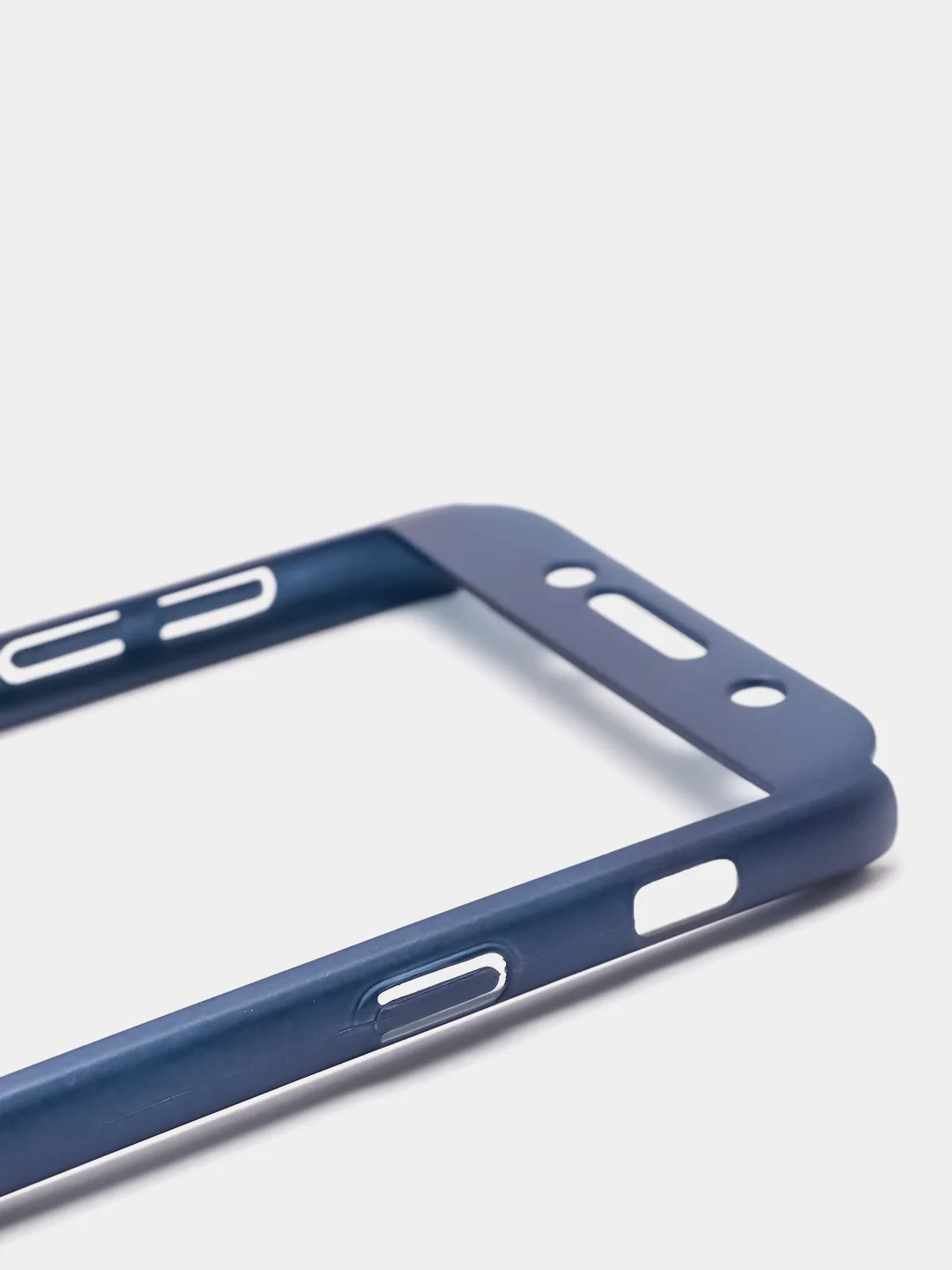 Темно-синий чехол и стекло для Samsung A3 17, пластиковый, матовый