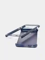 Темно-синий чехол и стекло для Samsung A3 17, пластиковый, матовый