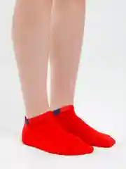 Красный носки короткие, унисекс