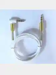 Алый кабель AUX с угловым штекером и пружинкой