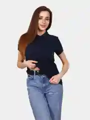 Розовый поло женское Модтекс