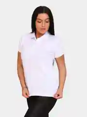 Белый поло женское Модтекс